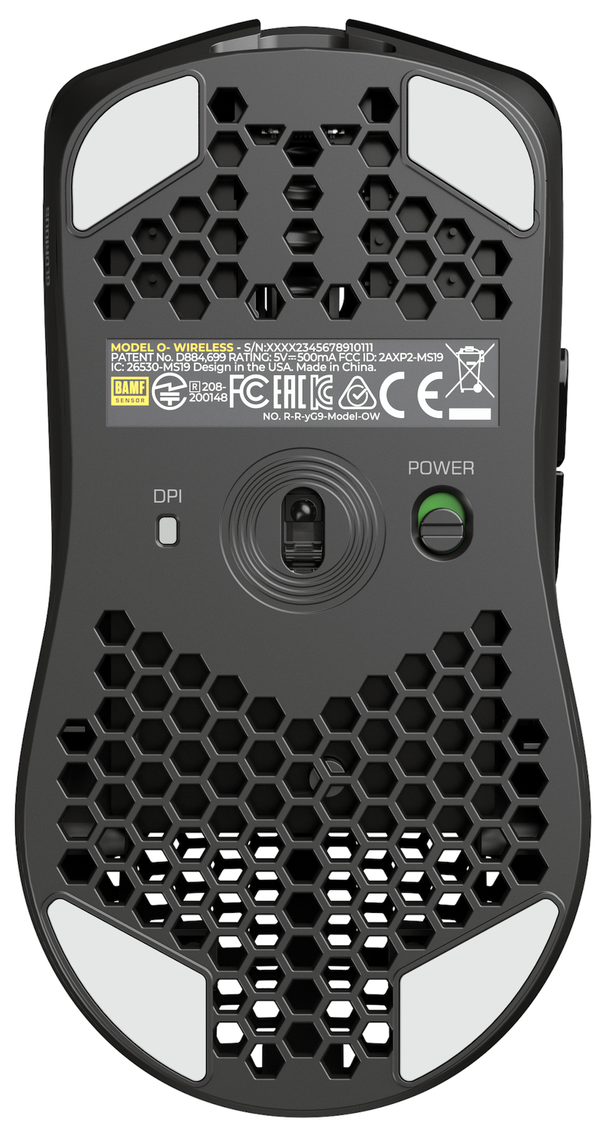 Glorious Model O Minus Wireless Gaming-Maus 19000 DPI RF Wireless Schwarz