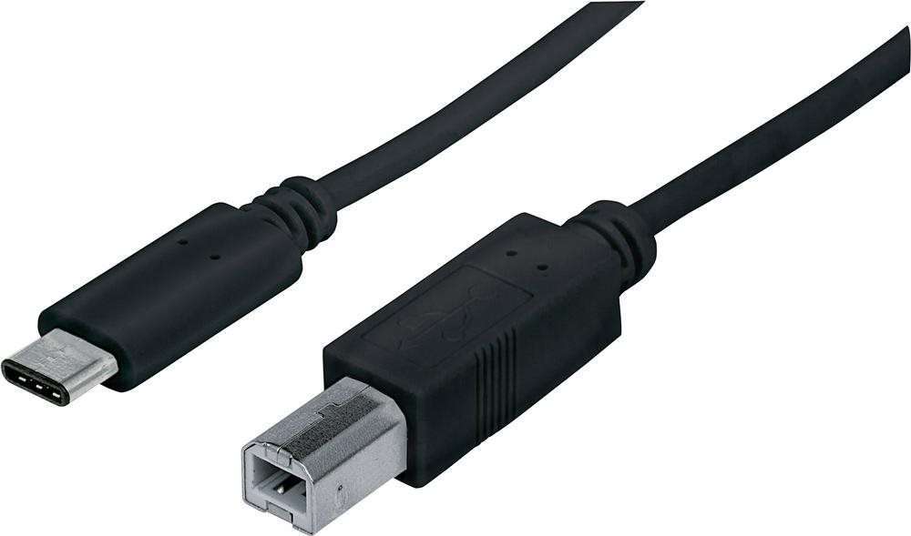 Manhattan USB Kabel 2.0 C -> B St/St 1.00m schwarz (353304)