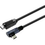 VivoLink USB-C to Angled Cable 2m with lock screw Supports (PROUSBCMMS2A)
