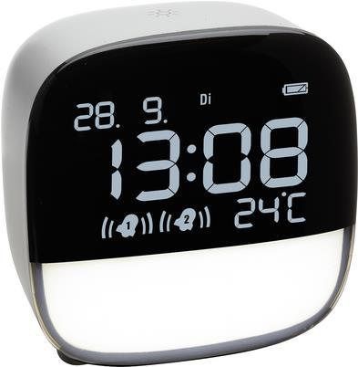 TFA Dostmann 60.2034.02 Quarz Wecker Weiß Alarmzeiten 2 (60.2034.02)