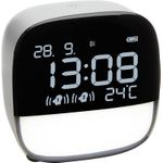 TFA Dostmann 60.2034.02 Quarz Wecker Weiß Alarmzeiten 2 (60.2034.02)