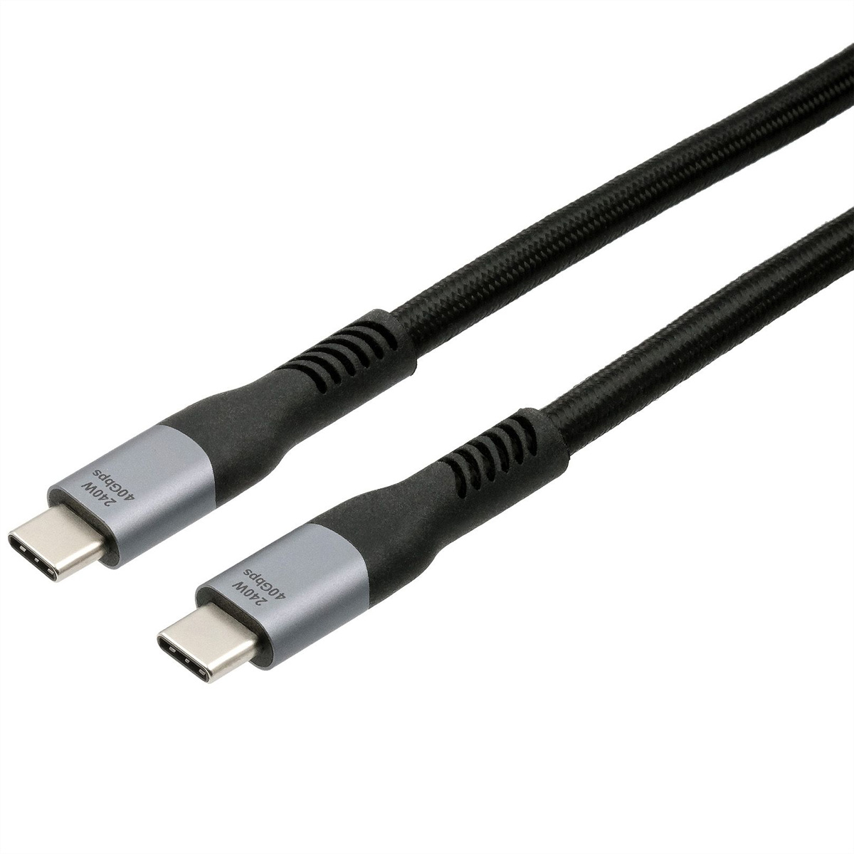 Exsys EX-K1598-2.0 USB4 Kabel USB-C USB-C 2 m 40 Gbit/s Schwarz
