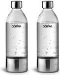 Aarke 2er-Pack PET-Wasserflasche für Carbonator 3, 800ml, Edelstahl (00215215)