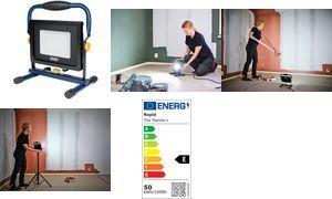 Rapid LED-Arbeitsstrahler THE PAINTER+, 50 Watt,blau/schwarz Lichtstrom: 5.000 Lumen, Farbtemperatur: 6.000 Kelvin, - 1 Stück (5001730)
