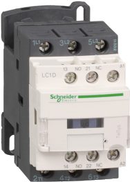 Schneider Electric Schütz 48 VAC 50/60 Hz 3 NO 1 NO+1 NC Schraubklemmen (LC1D09E7)