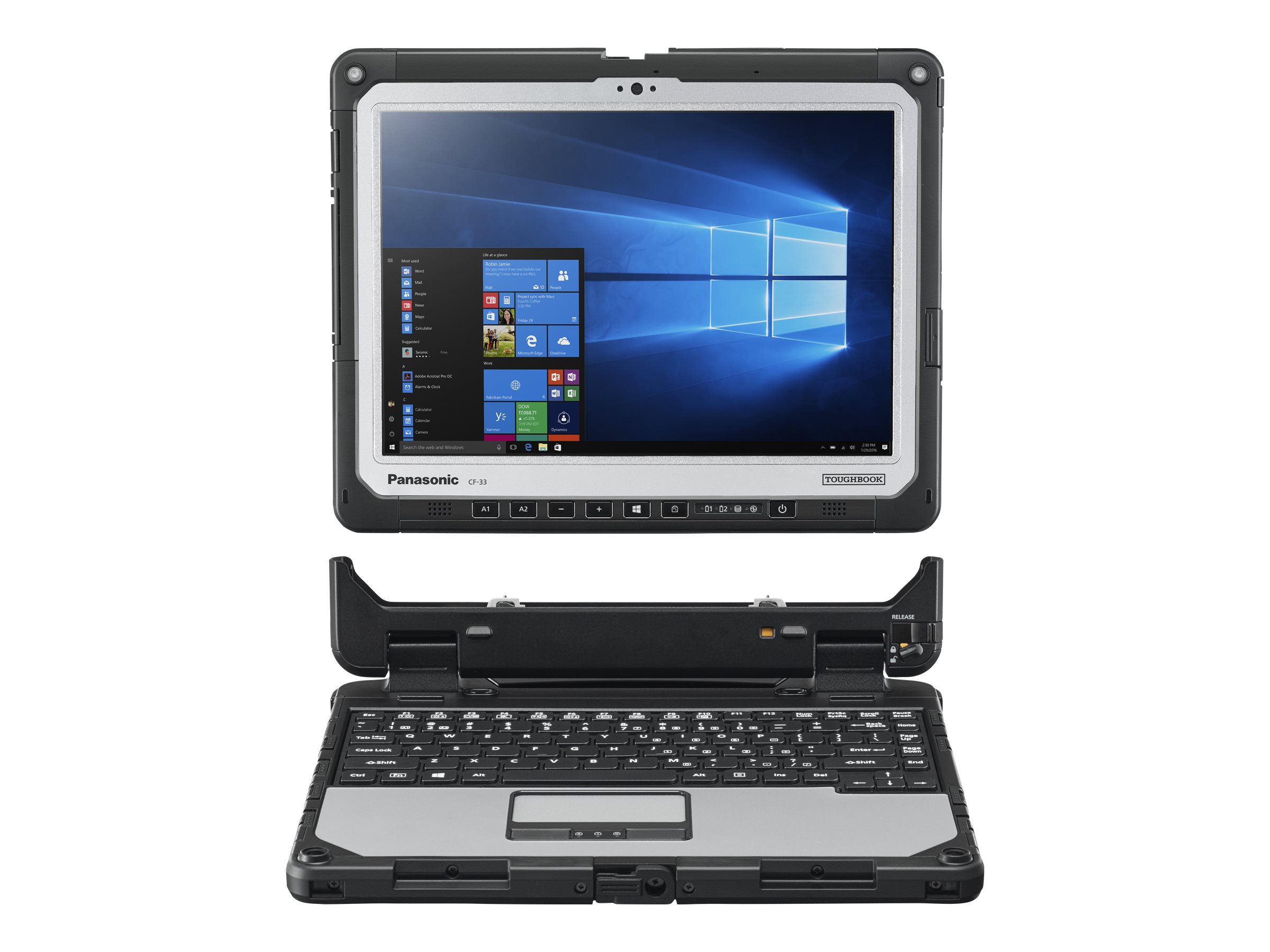 Panasonic Toughbook CF-33 12" Core i5 16 GB RAM 512 GB SSD Schwarz