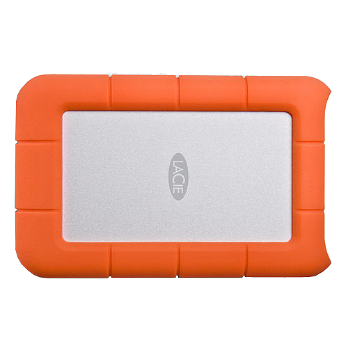 LaCie Rugged Mini Externe Festplatte 1 TB 2.5" USB 3.0 Orange, Silber