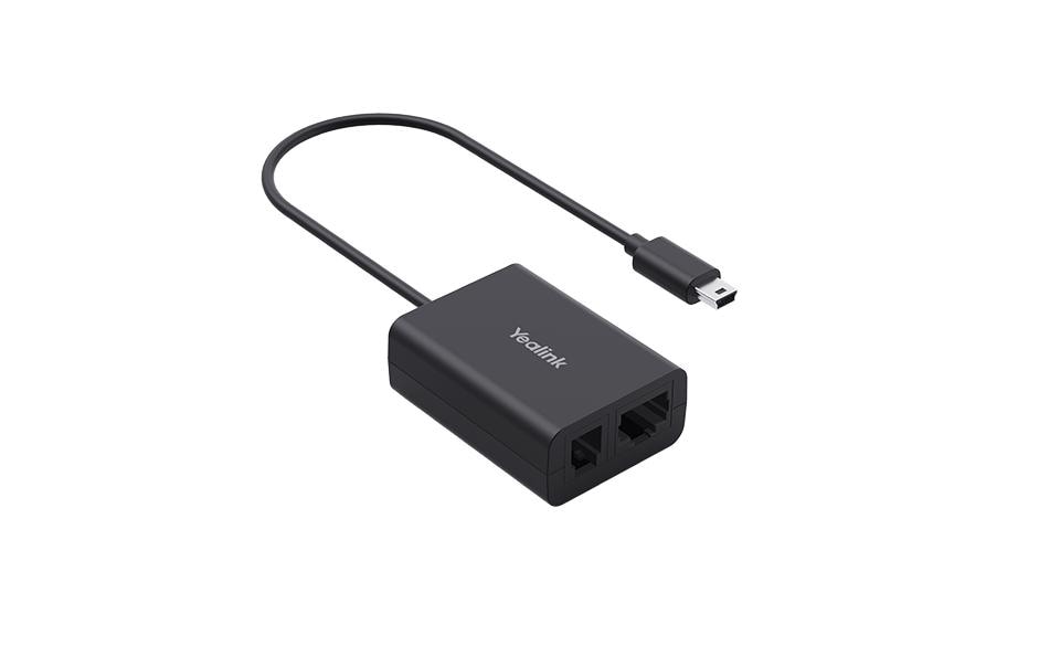 Yealink EHS62 EHS-Adapter für elektronische Headset-Rufannahme Schwarz