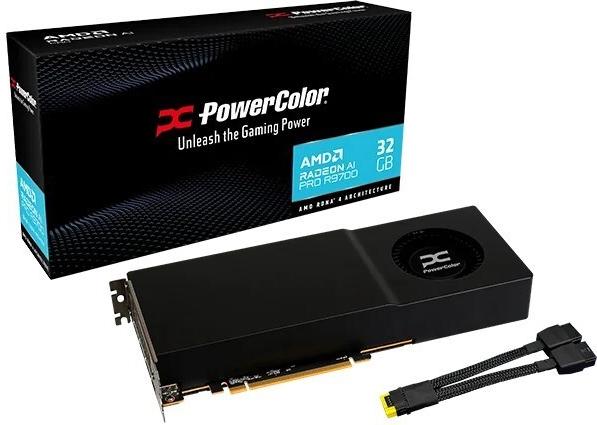 PowerColor Radeon AI PRO R9700 32 GB GDDR6 Grafikkarte PCIe 5.0 x16 Schwarz