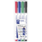 4 STAEDTLER pen Whiteboard-Marker farbsortiert 1,0 mm (301WP4)