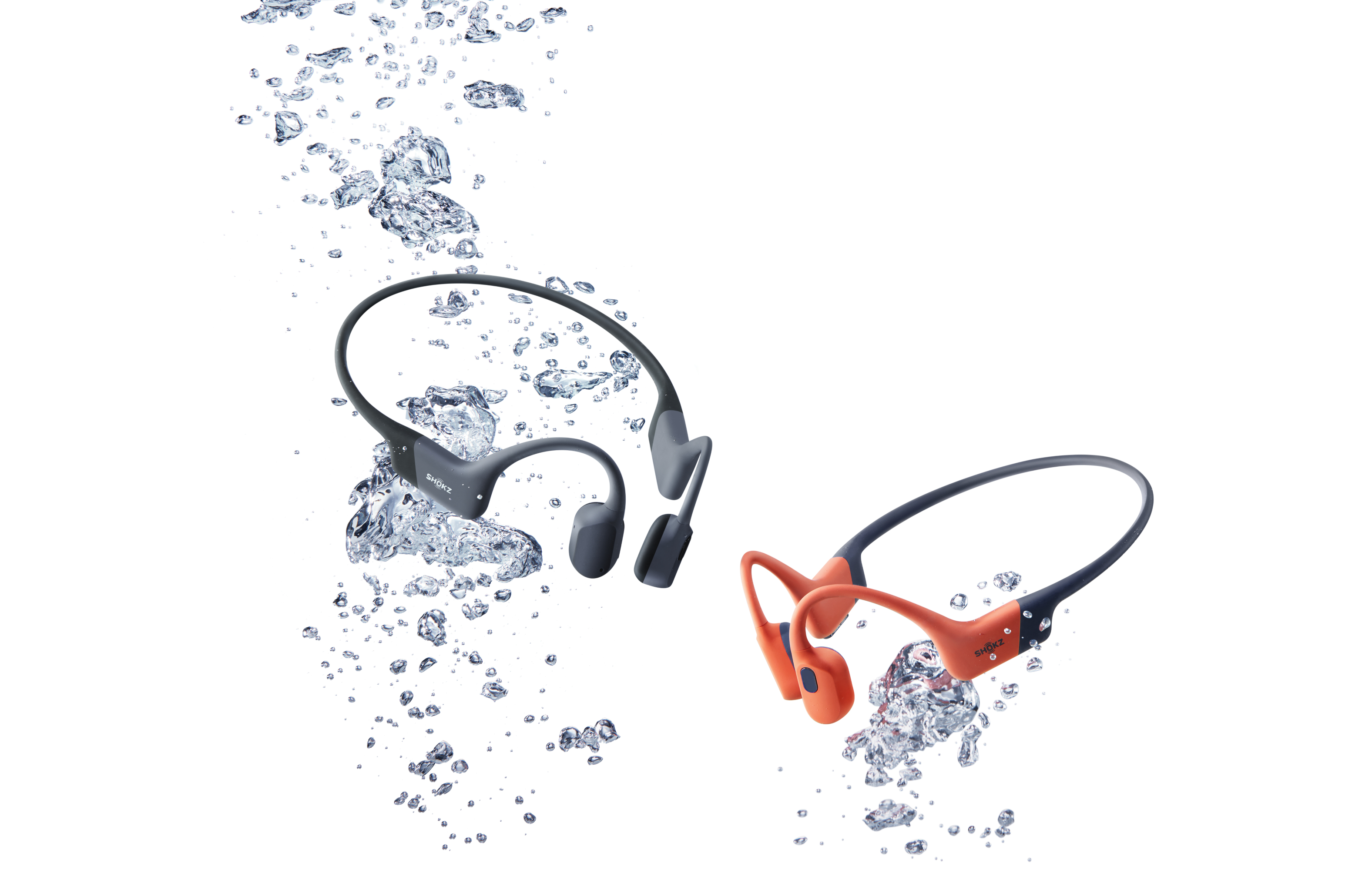 Shokz OpenSwim Pro Bluetooth Kopfhörer Offene Ohren Knochenschall Grau