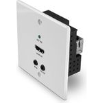 Lindy 70m Cat.6 HDMI 4K60, IR & RS-232 HDBaseT EU Wall Plate Extender, Transmitter Verlängert HDMI-Signale über HDBaseT auf Distanzen bis 70m (38348)