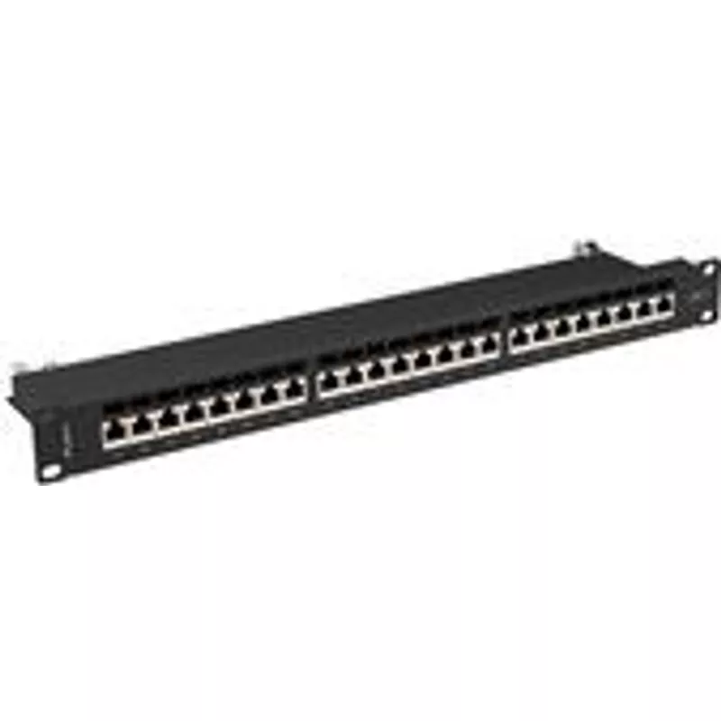 Lanberg Patchpanel 24-Port 1U 19 Cat. 7 FTP geschirmt schw. (PPS7-1024-B) (B-Ware)