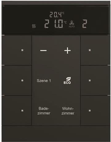 Busch-Jaeger HVAC-Gerät 6fach, BE, sw, matt SBR/U6.0.11-885 (2CKA006330A0040)