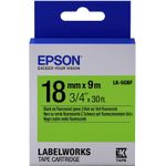 EPSON POS Epson Label Cartridge Fluorescent LK-5GBF Black/Green 18mm (9m) (C53S655005)