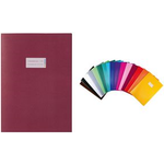 HERMA Heftschoner Recycling, DIN A5, aus Papier, dunkelblau mit Beschriftungsetikett, 100 % Altpapier - 25 Stück (5503)