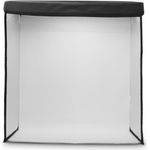 Hama Mobiles Mini-Fotostudio ToGo, faltbare Fotobox mit LED-Ringlicht, 50x50cm (00004664)
