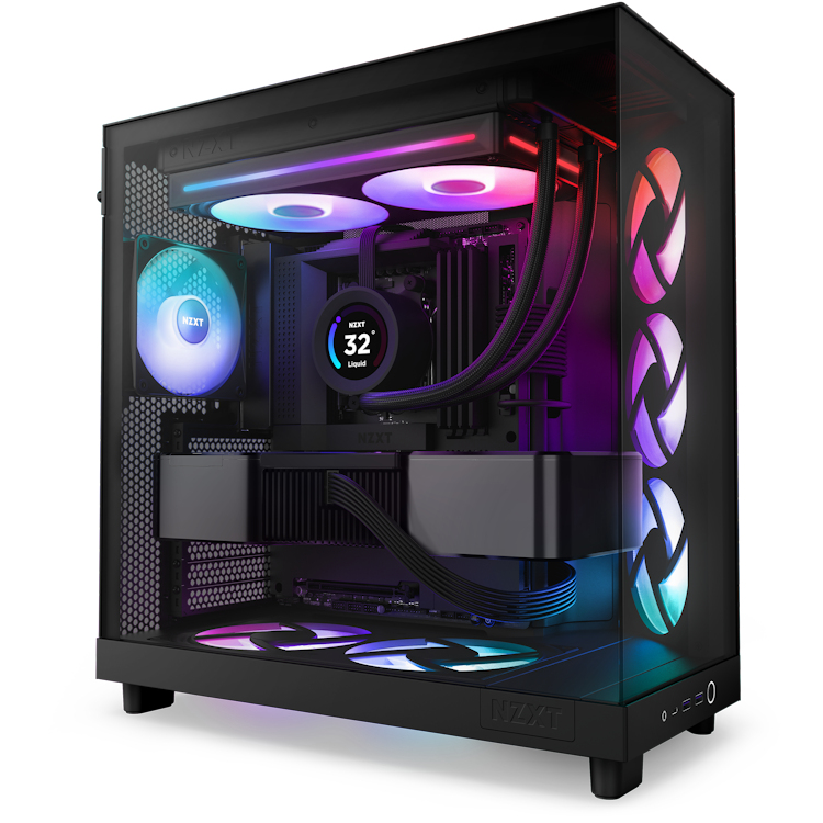 NZXT F Series F280 RGB Core Gehäuse-Lüfter 2x 140 mm Mattes Weiß