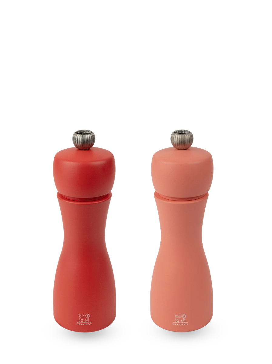 Peugeot Saveurs Tahiti Salz- und Pfeffermühlen-Set 15 cm Koralle, Rot