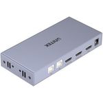 UNITEK V307A Tastatur/Video/Maus (KVM)-Switch Grau (V307A)