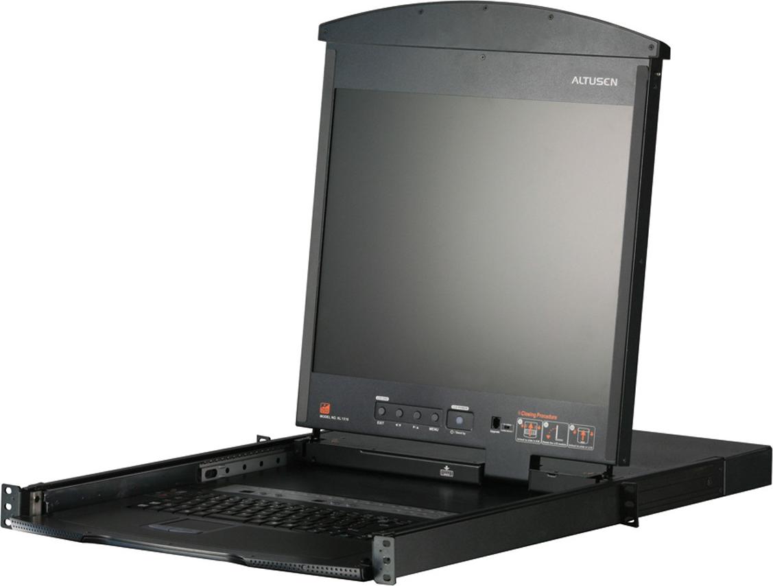 Aten 8-Port 43,20cm (17") LCD Cat5e/6 KVM Over IP Switch (Dual Rail) Suisse (KL1508AiM CH)