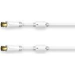 Hama SAT-Anschlusskabel, Quick-F-St. - Quick-F-St., vergoldet, 3.0 m, 100 dB (00179247)