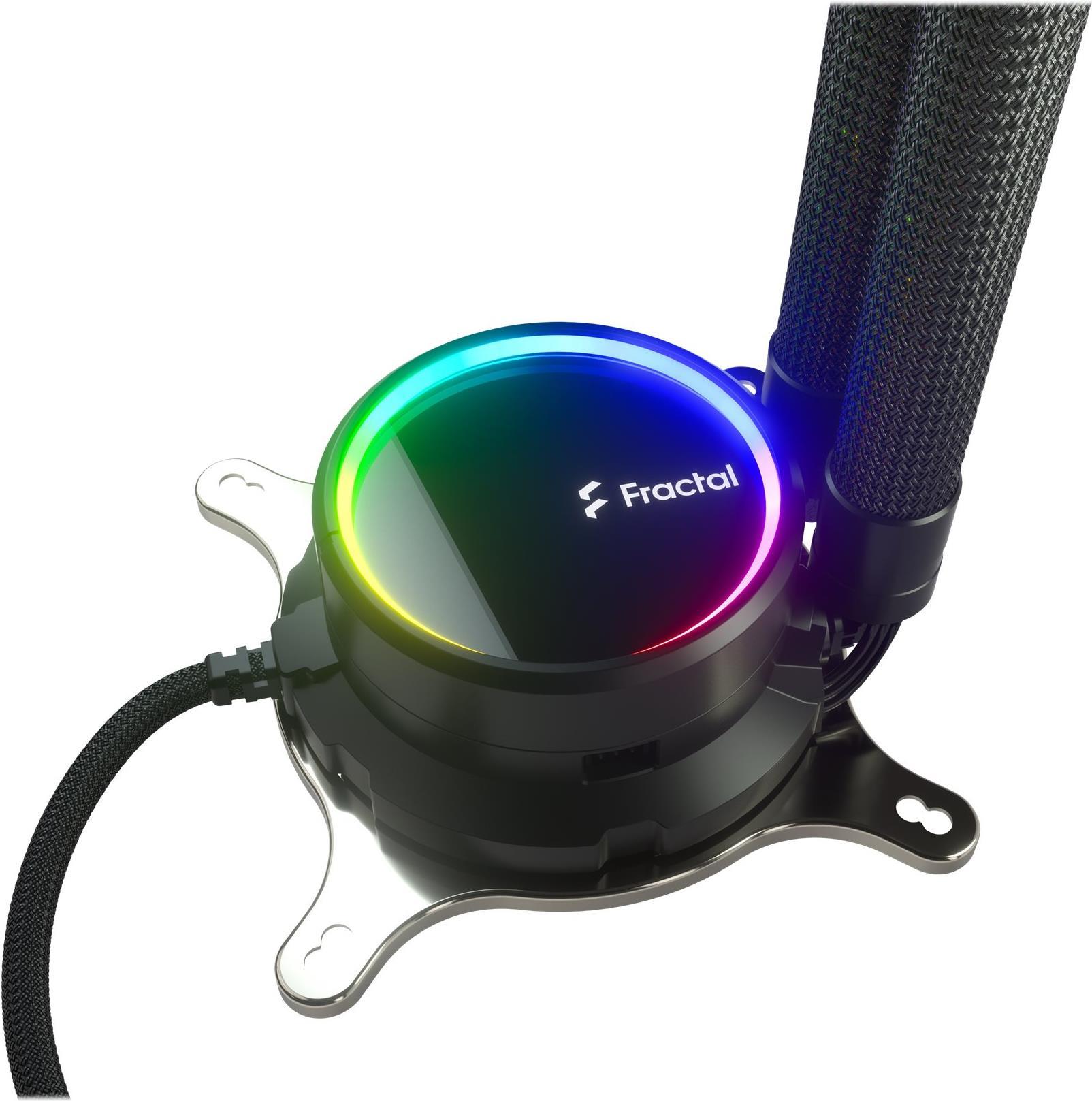 Fractal Design Celsius+ S24 Prisma AiO-Wasserkühlung 240 mm 2x Prisma AL-12 PWM ARGB Schwarz
