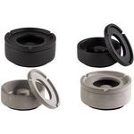 APS Windaschenbecher ELEMENT, schwarz aus Beton, mit möbelschonender Unterseite, - 1 Stück (559)