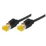 Patchkabel S/FTP, PiMF, Cat 6a, schwarz, 25,0 m Für 10 Gigabit/s, halogenfrei, mit Draka-Kabel und Hirosesteckern TM31 (bisherige Bezeichnung S/STP) (72225S)