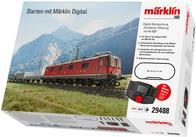 Märklin Digital-Startpackung "Schweizer Güterzug mit Re 1574,80cm (620"). Produkttyp: Eisenbahn- & Zugmodell, Bauart: Montagesatz, Maßstab: HO (1:87). Länge (mm): 720 mm, Breite: 1840 mm, Tiefe: 760 mm. Anzahl der Fahrbahnstücke: 28 Stück(e), Verpackungsart: Box (29488)