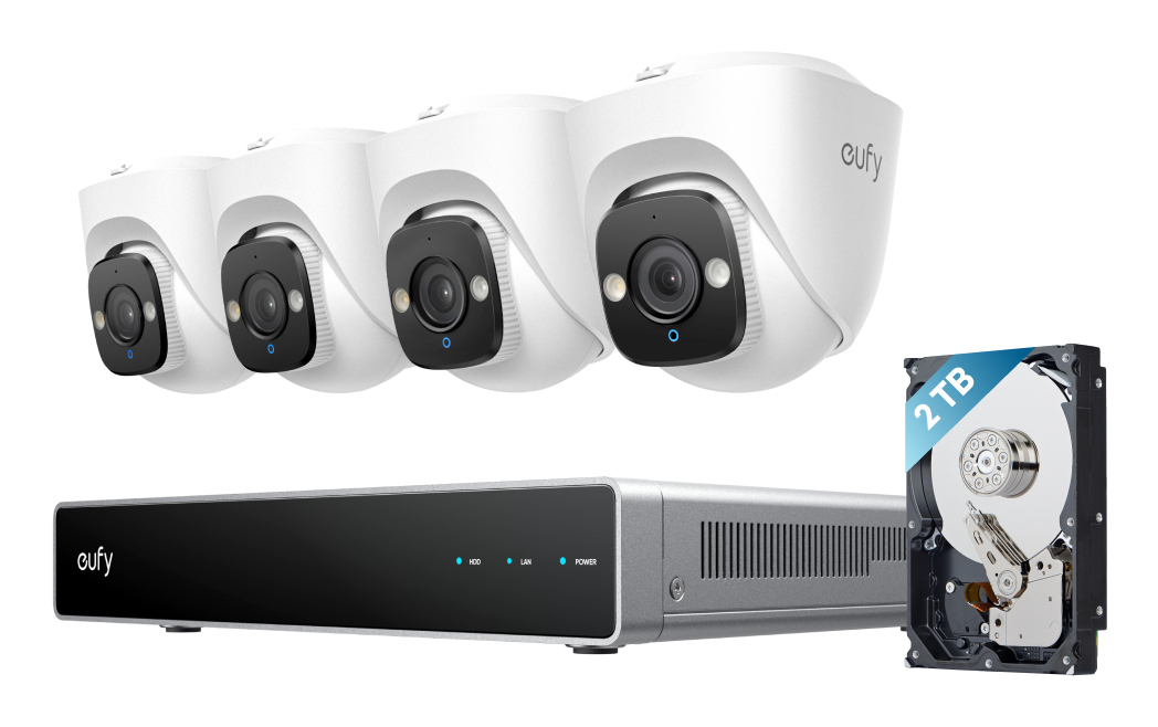 EUFY NVR Security System E41 Netzwerk-Videorekorder 8 Kanäle 4K Schwarz, Grau, Weiß