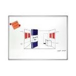 FRANKEN Weißwandtafel PRO, emailliert, 1.000 x 750 mm magnethaftend, beschreibbar und trocken abwischbar (SC8208)