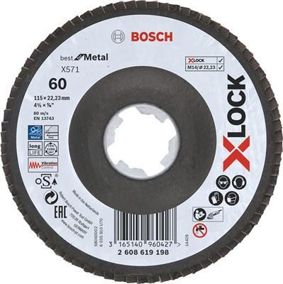 Bosch Accessories 2608619202 Fächerschleifscheibe Ø 125 mm Körnung num 60 1 St.