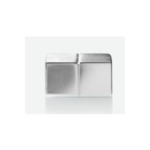 sigel SuperDym-Magnete C10, Cube Design, silber Aluminiumoberfläche, hochglanz poliert, extra stark (N45) (GL195)