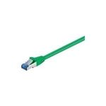 Wentronic Goobay CAT 6a Patchkabel, S/FTP (PiMF), Grün, 0.5 m - LSZH halogenfrei, Kupfer (93660)