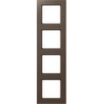 Jung Rahmen 4fach mokka waage-/senkrecht AC 584 MO (AC584MO)