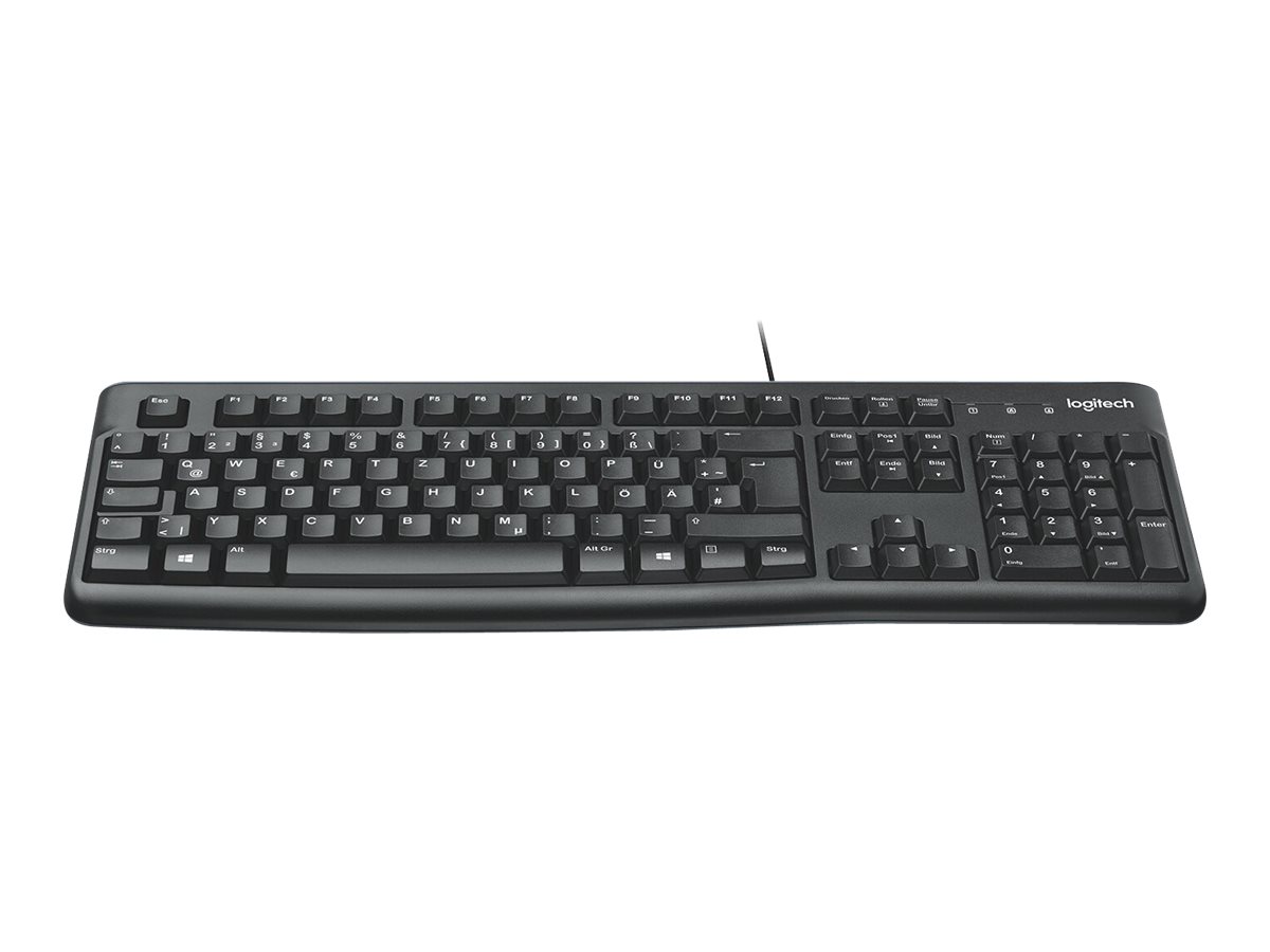 Logitech K120 Kabelgebundene Tastatur USB QWERTZ Schwarz