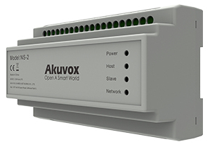 Akuvox NS-2 Netzwerk-Switch 2-Wire IP, Fast Ethernet (10/100), 1 Port, Grau