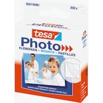 tesa Photo Foto-Klebepads, weiß, beidseitig klebend mit Abziehlasche, im praktischen Pappspender (56617-00001-00)
