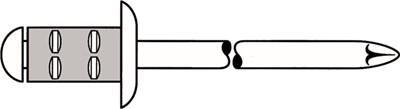 GESIPA Blindniet PolyGrip® Nietschaft dxl 4,8x17,0mm Alu/Stahl 500 St.GESIPA - 500 Stück (1433833)