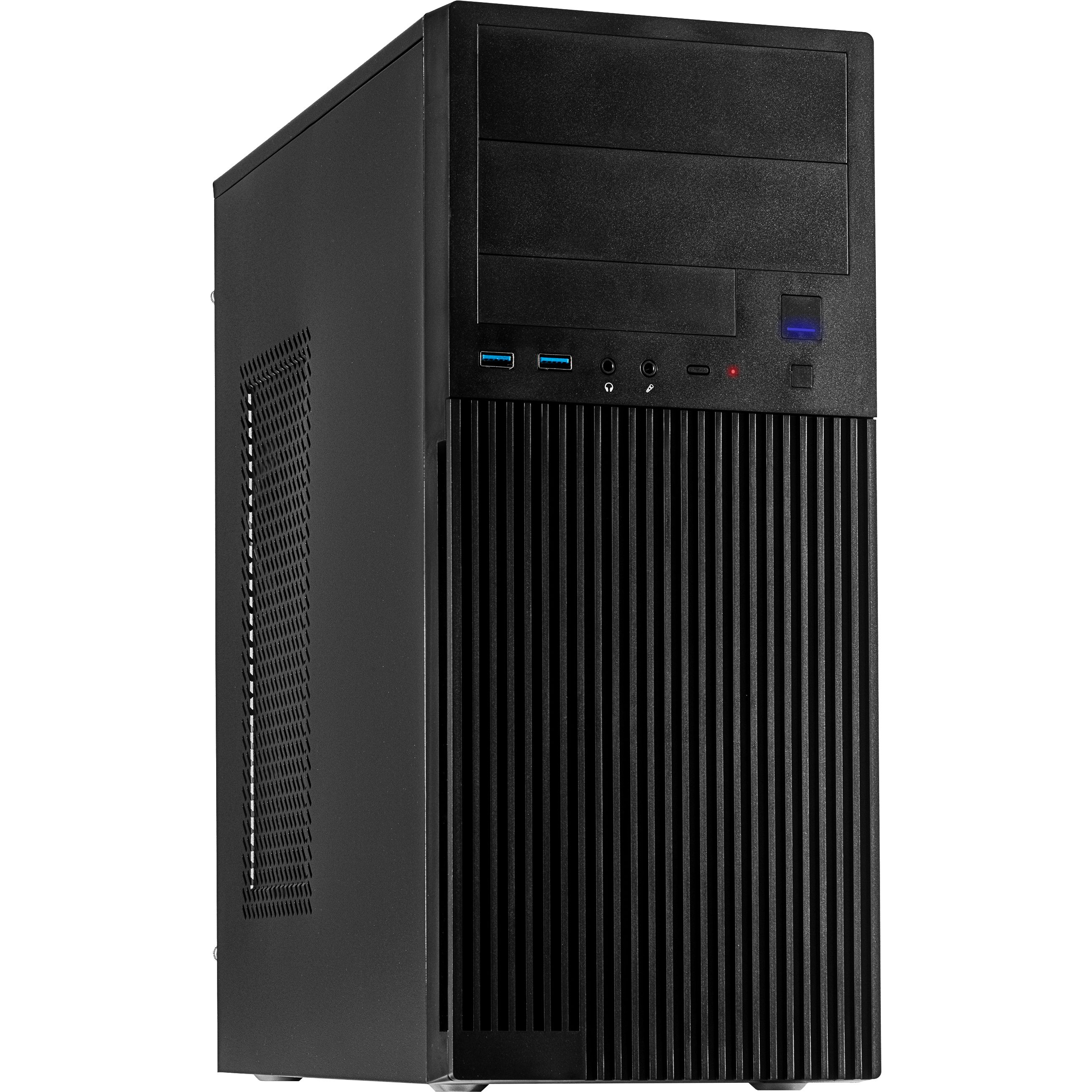 Inter-Tech IT-2815 Linear Midi-Tower Schwarz