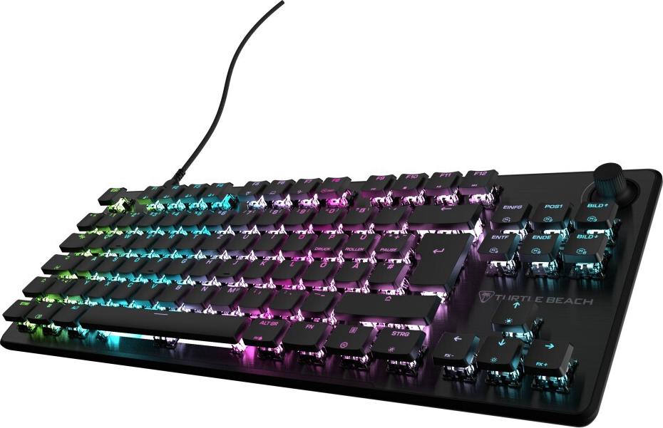 Turtle Beach Vulcan II TKL mechanische Gaming-Tastatur RGB Hot-Swap QWERTZ DE Schwarz (00232800)