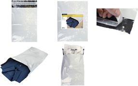 RAADHUIS Versandtasche, COEX PE, 400 x 500 mm, 50 my, weiß robust, aus Coex-PE-Folie, reißfest und blickdicht, - 1 Stück (RD-320107-25)