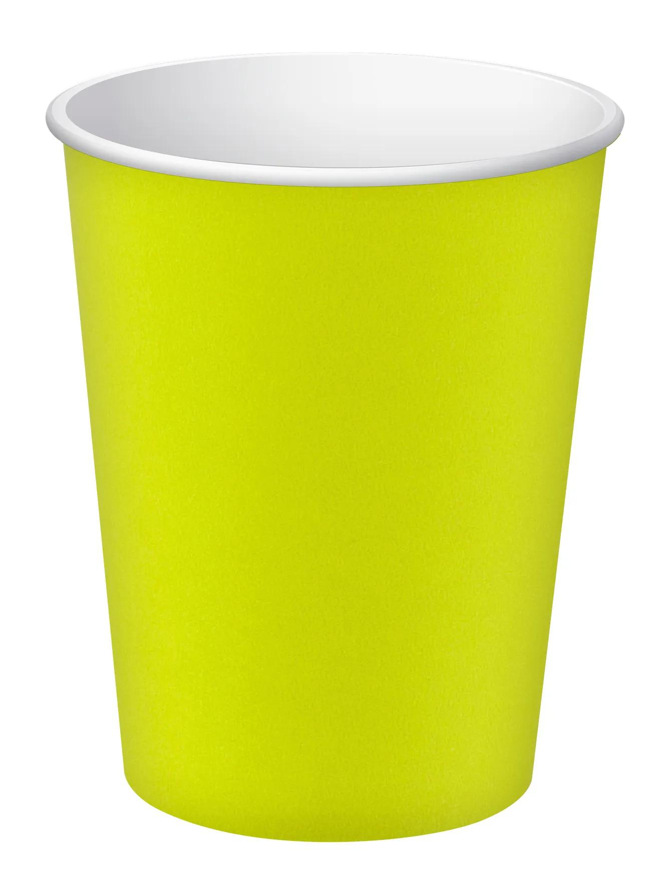 PROnappe Papp-Trinkbecher Karton 200 ml kiwigrün 15 Stück