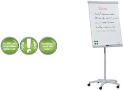 FRANKEN Flipchart U-Act! Line Mobil, 700 x 1.000 mm Tafel magnethaftend, Rundfuß mit 5 feststellbaren Rollen, - 1 Stück (FC91)