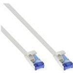 Patchkabel flach U/FTP Cat.6A TPE halogenfrei weiss 0.3m (75713W)