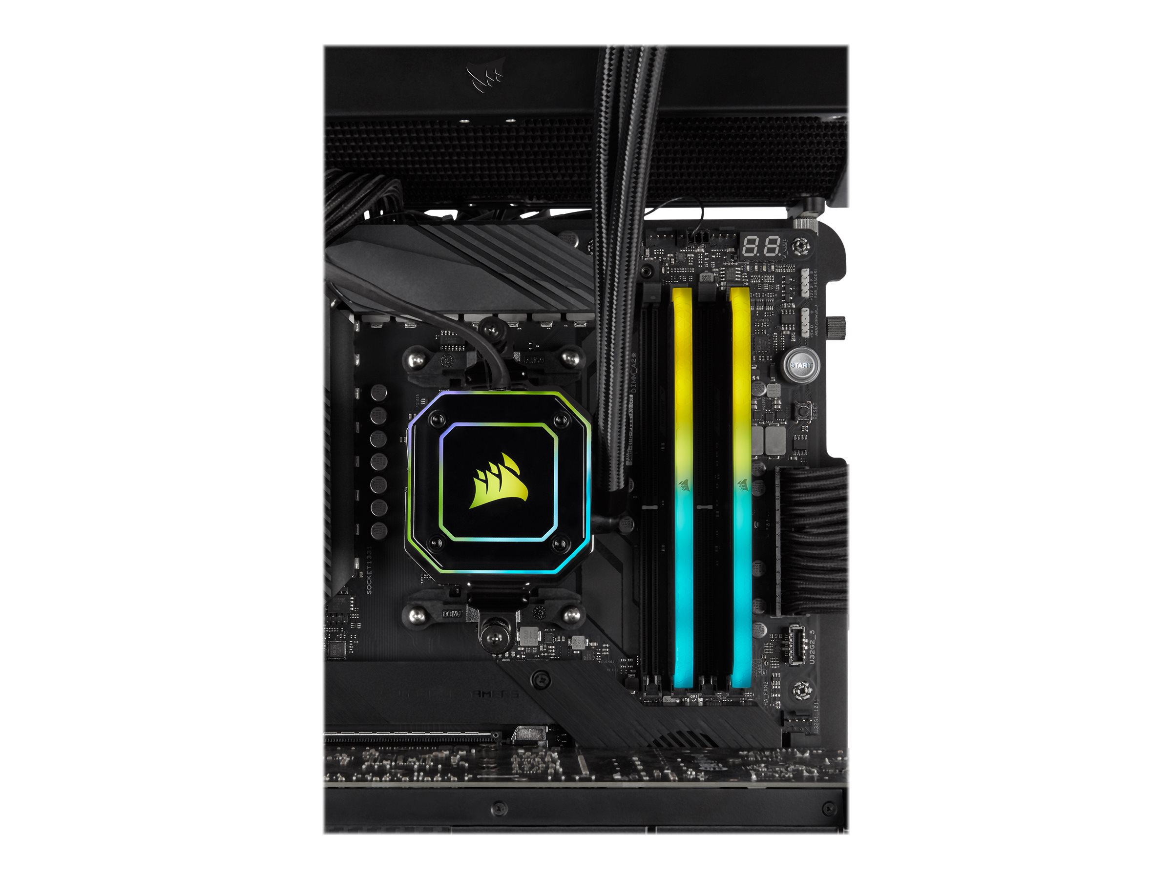 Corsair Vengeance RGB RS DDR4 32 GB RAM 3200 MHz CL16 DIMM Kit Schwarz