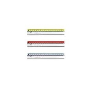 herlitz Flachlineal my.pen, 170 mm lang, Kunststoff sortiert in den Farben gelb, rot und blau - 1 Stück (11367984)