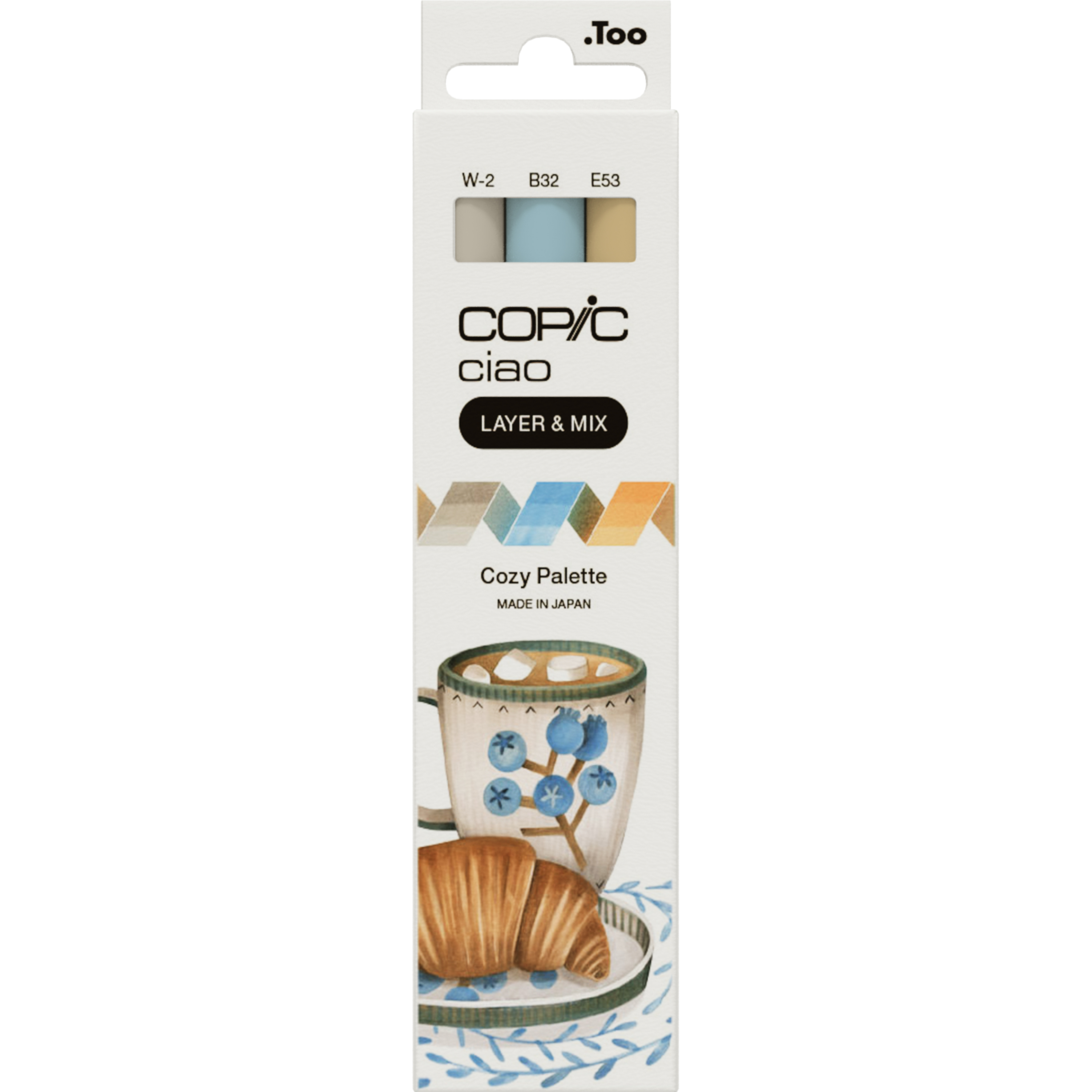 Copic Ciao Cozy Palette Layoutmarker-Set 1,0 + 6,0 mm 3 Stück farbsortiert