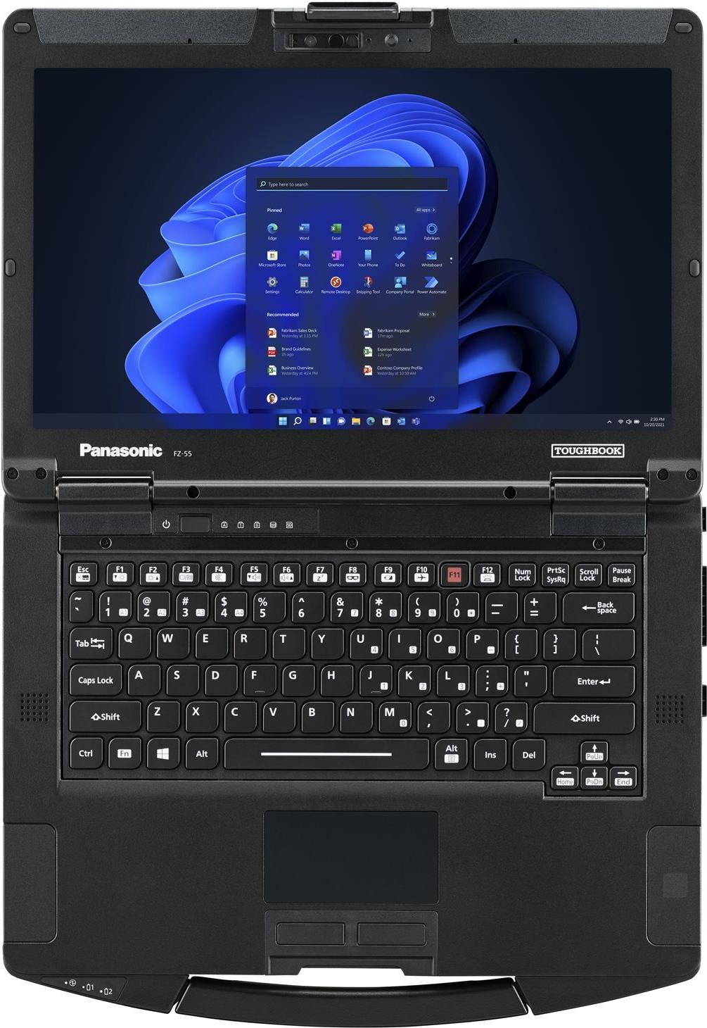 Panasonic Toughbook 55 MK3 14" Intel Core i5-1345U 16 GB RAM 512 GB SSD Schwarz, Silber